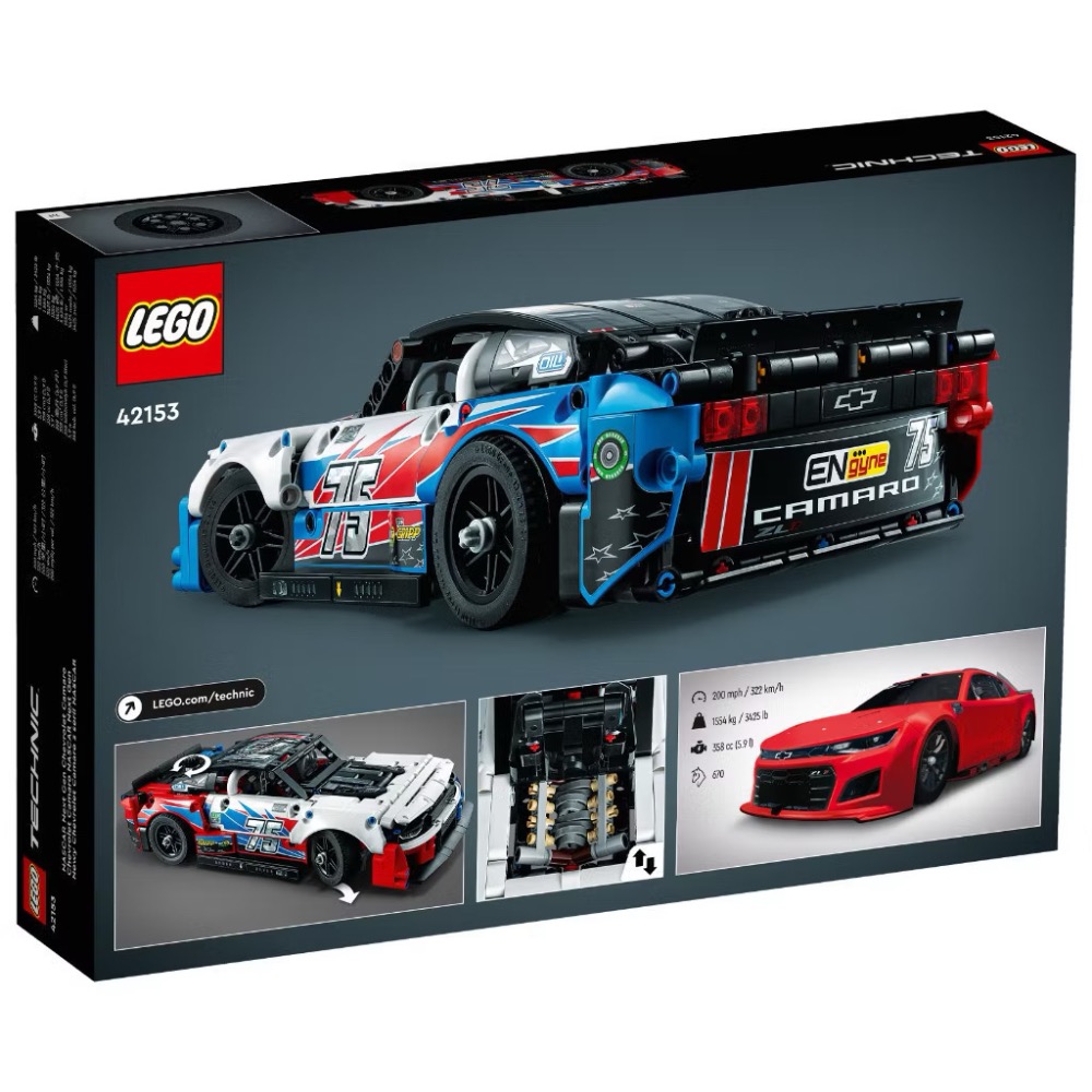 LEGO樂高 42153 NASCAR Next Gen 雪佛蘭 Camaro ZL1【樂高玩家】科技系列-細節圖4