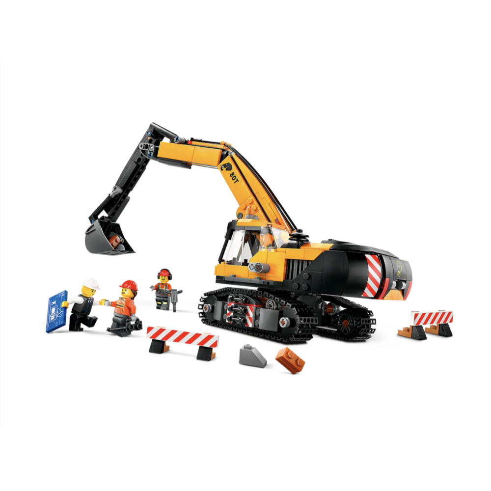 LEGO樂高 60420工程挖掘機 Yellow Construction Excavator【樂高玩家】City系列-細節圖3