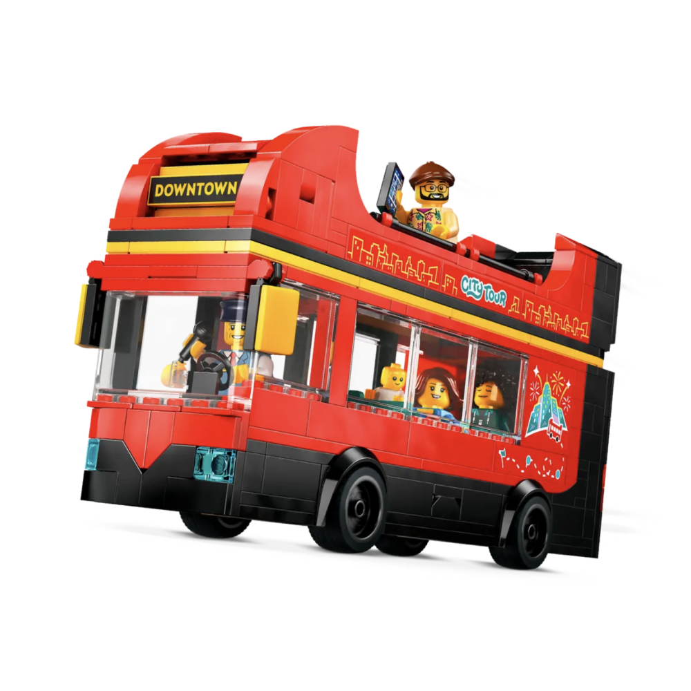 LEGO樂高 60407 紅色雙層觀光巴士 Red Double-Decker Sightseeing Bus-細節圖3