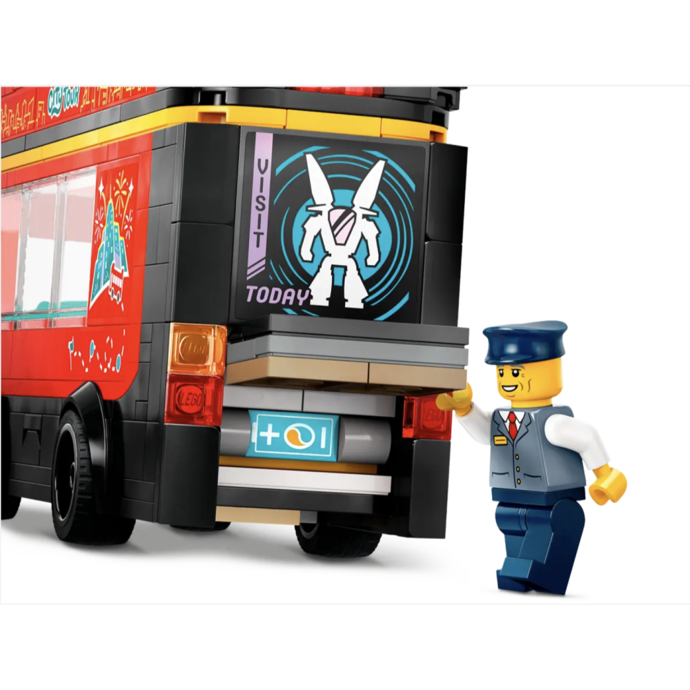 LEGO樂高 60407 紅色雙層觀光巴士 Red Double-Decker Sightseeing Bus-細節圖5