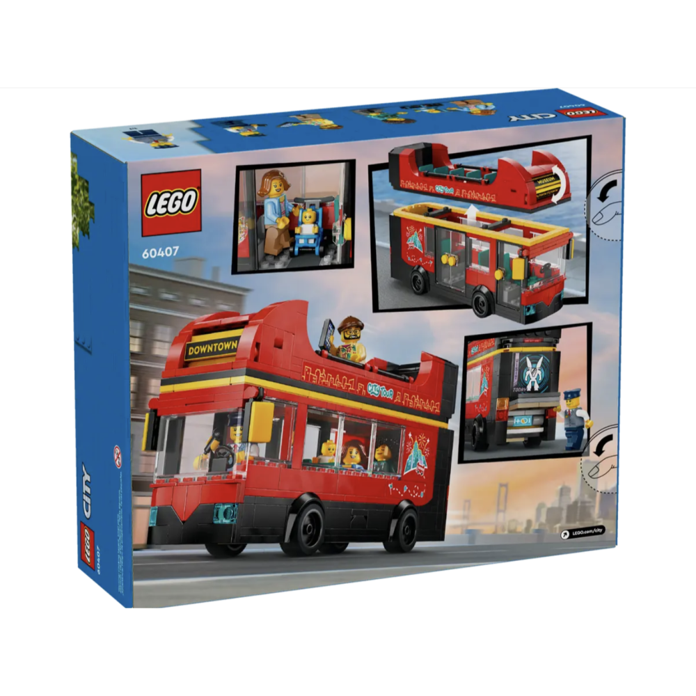 LEGO樂高 60407 紅色雙層觀光巴士 Red Double-Decker Sightseeing Bus-細節圖7