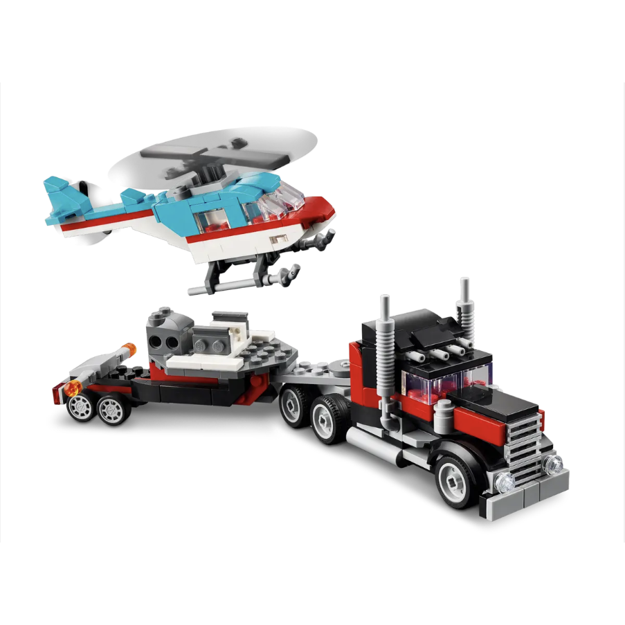 LEGO樂高31146平板卡車和直升機Flatbed Truck with Helicopter【樂高玩家】-細節圖3