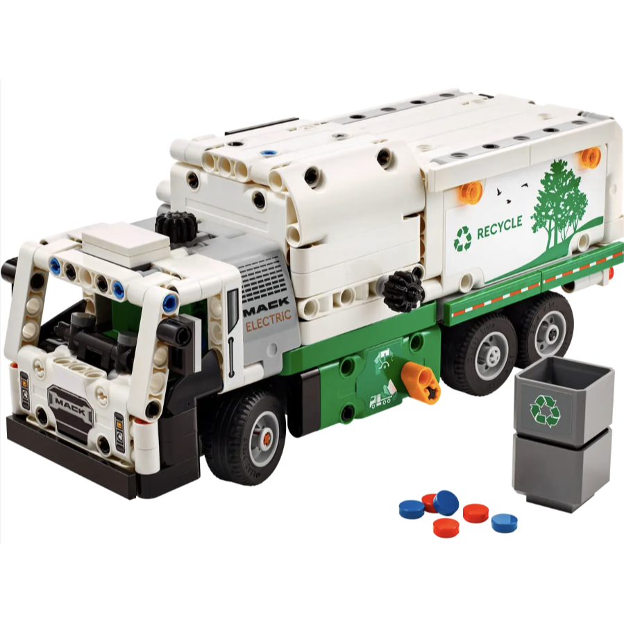 LEGO樂高42167 Mack® LR Electric Garbage Truck【樂高玩家】Technic系列-細節圖2