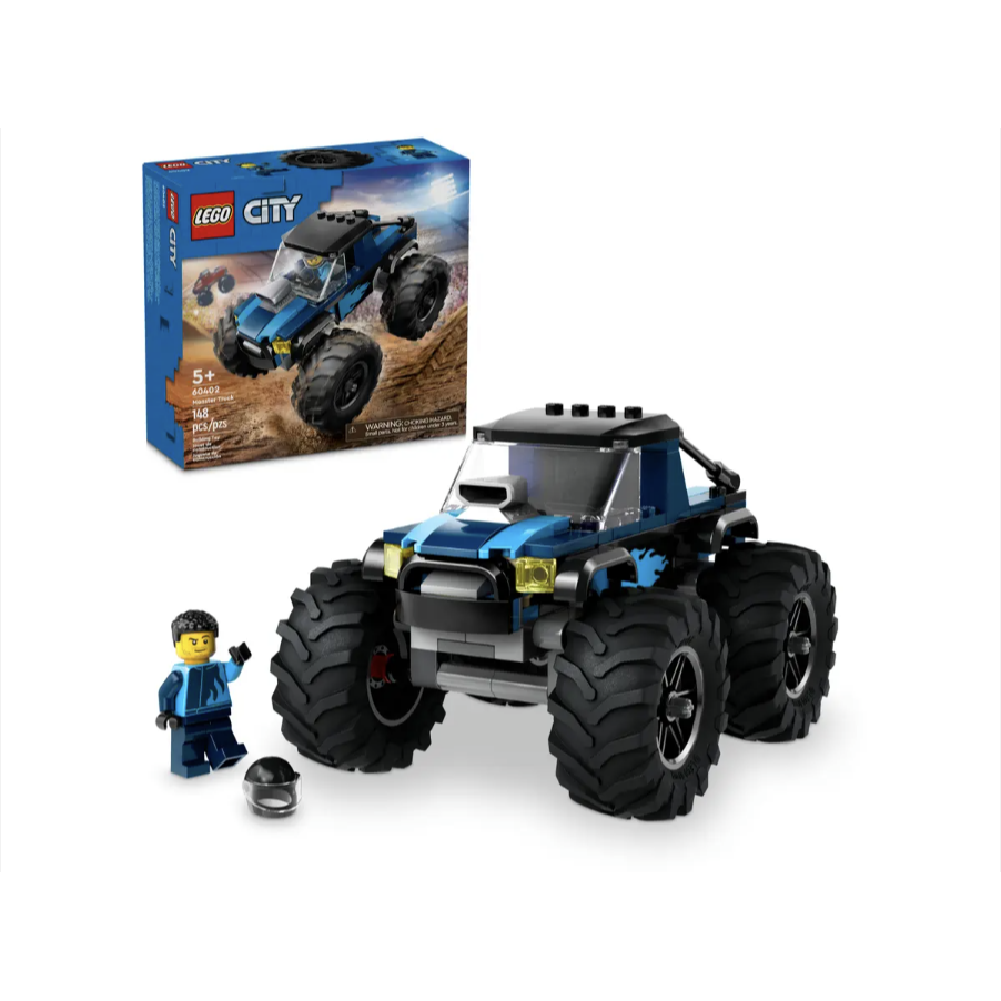 LEGO 60402 藍色怪獸卡車 Blue Monster Truck【樂高玩家】Ciy系列-細節圖3