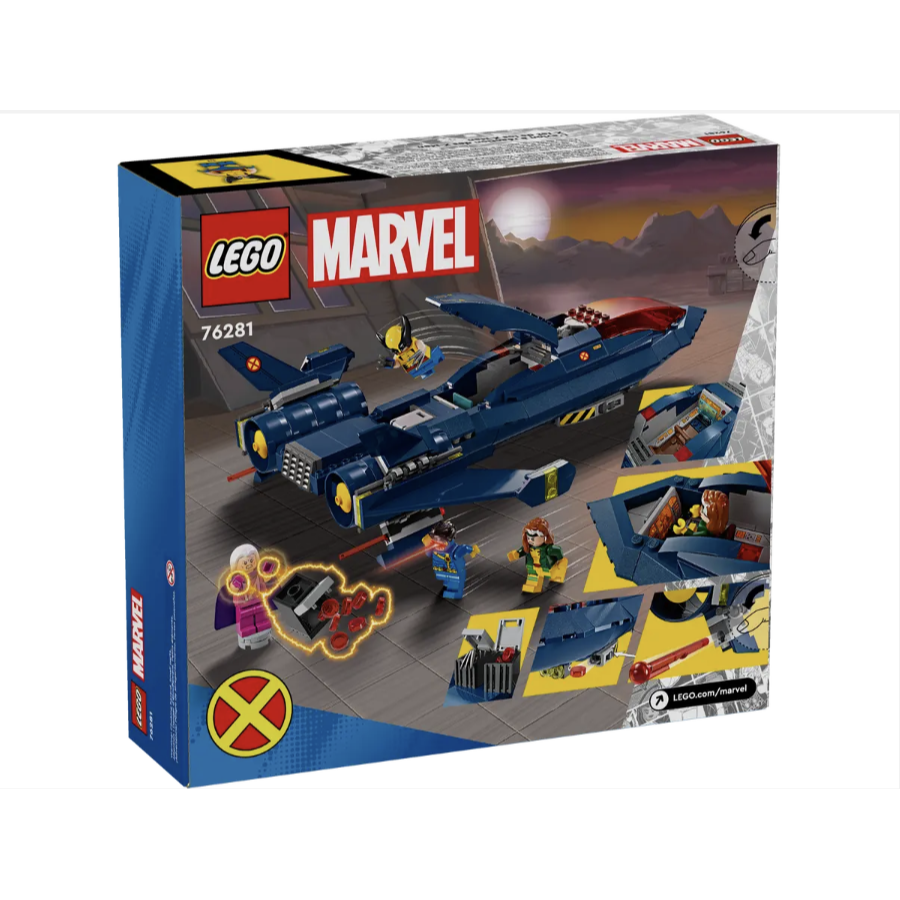 LEGO 76281 X-Men X-噴射戰機 X-Men X-Jet【樂高玩家】漫威Marvel系列-細節圖8