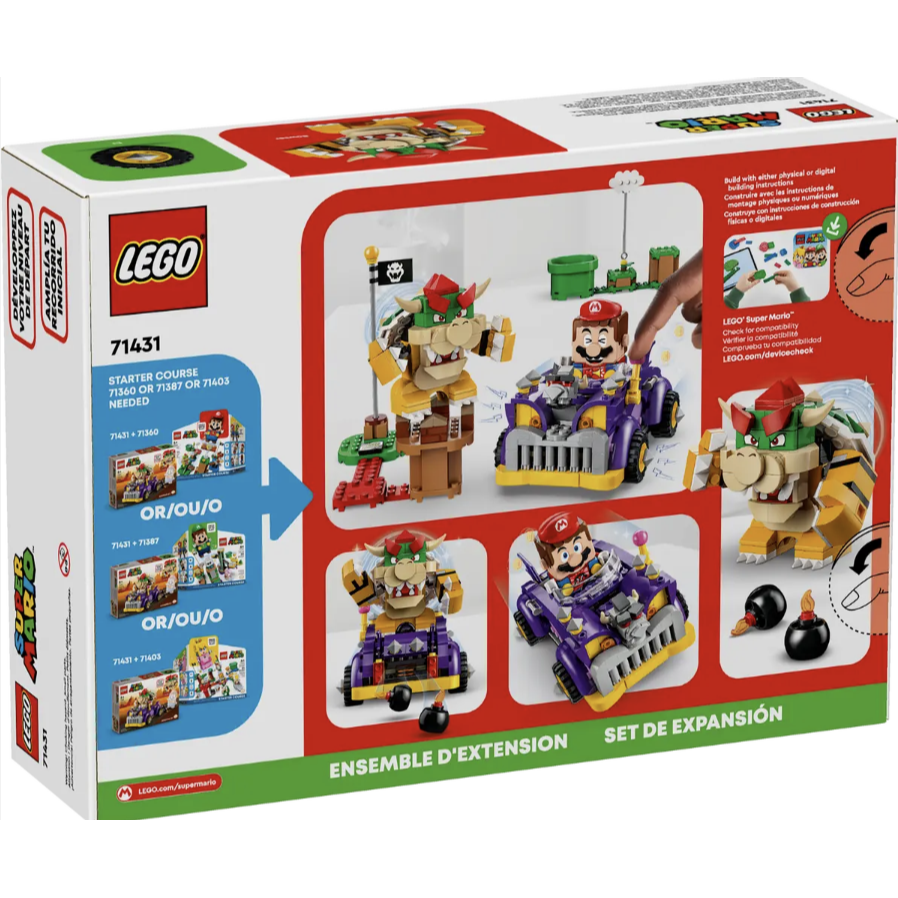 LEGO 71431 庫巴的高速公路車Bowser＇s Muscle Car Expansion Set【樂高玩家】-細節圖5