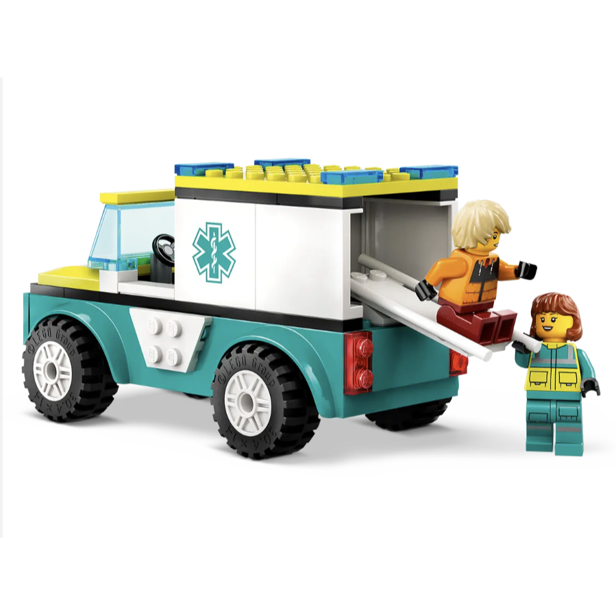 LEGO 60403 緊急救護車和單板滑雪者 Emergency Ambulance and Snowboarder-細節圖3