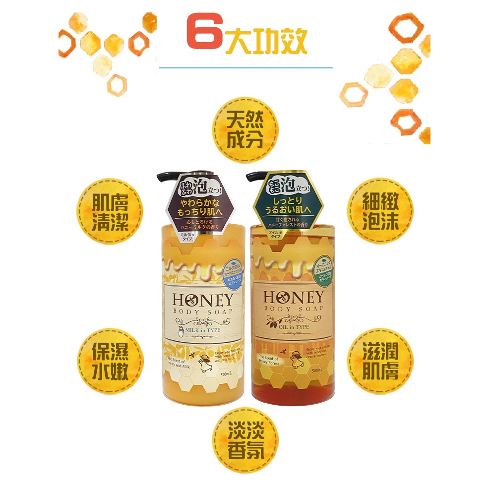 日本 第一石鹼 蜂蜜森林 蜂蜜牛奶 500ml 保濕沐浴乳-細節圖5