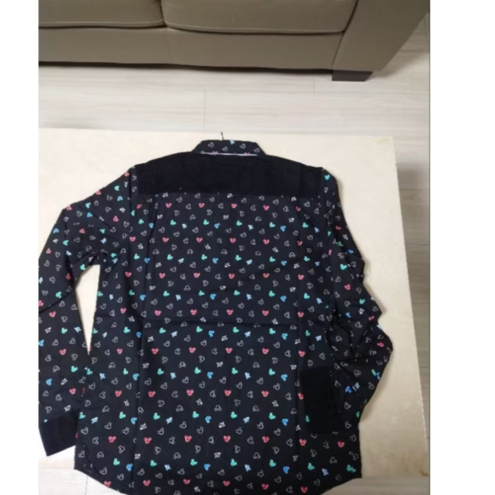 全新 Stayreal 米奇紙飛機襯衫 黑標M-細節圖3