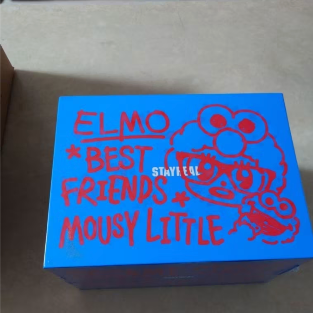 全新未拆 2020 華山玩具展 限量 Stayreal 鼠小小 ELMO 公仔 原價3680元-細節圖2