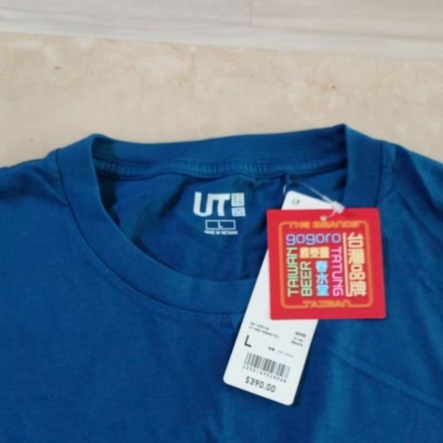 新品 Uniqlo 春水堂L號 上衣 身長約67cm;寬約52cm;袖長約21cm-細節圖3