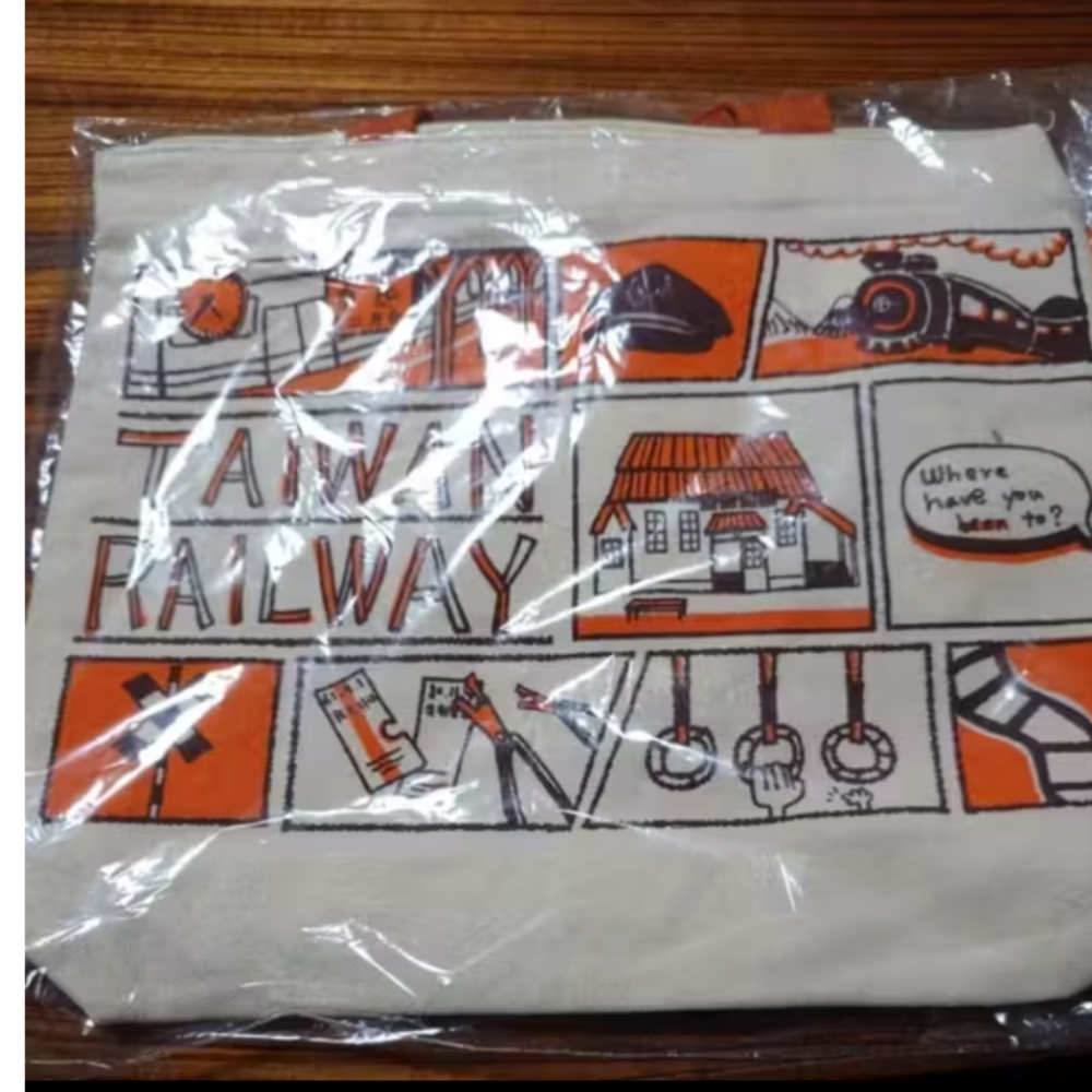 鐵道之旅手繪帆布袋500元-細節圖3