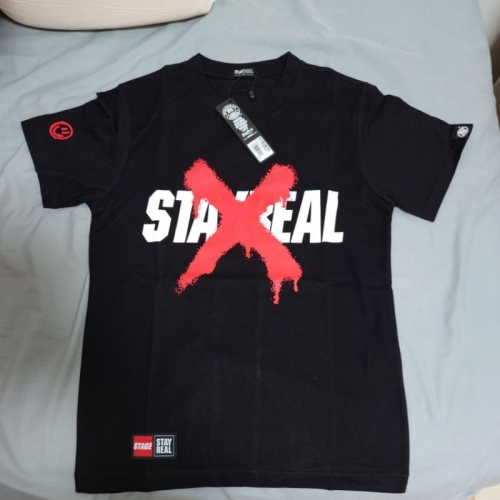 Stay Real 全新 Stayreal X Stayreal TEE 黑標S號 售1000 長約63cm;寬約42cm;袖長約18cm ...