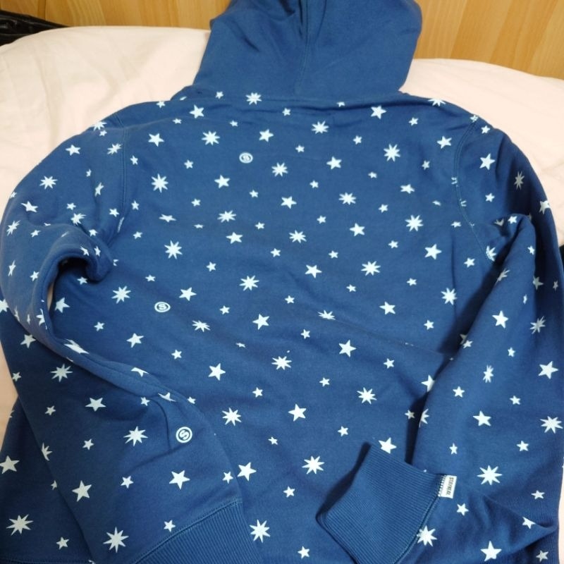 全新 Stayreal 燦爛星空帽T 黑標M 寬約50cm 身長約68cm；袖長約68公分-細節圖4