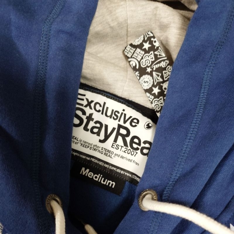 全新 Stayreal 燦爛星空帽T 黑標M 寬約50cm 身長約68cm；袖長約68公分-細節圖5