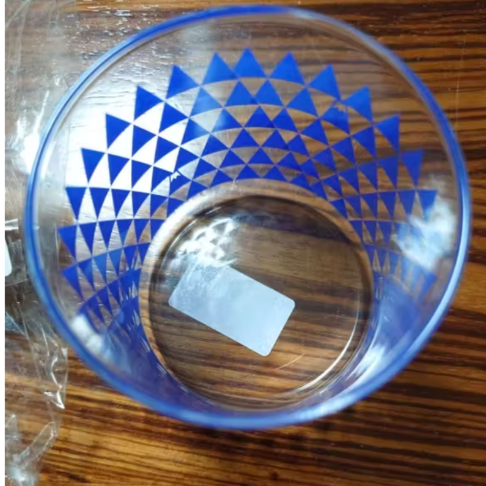 日本K-ai 日本和紋透明玻璃杯 320cc-富士山 無盒子-細節圖3