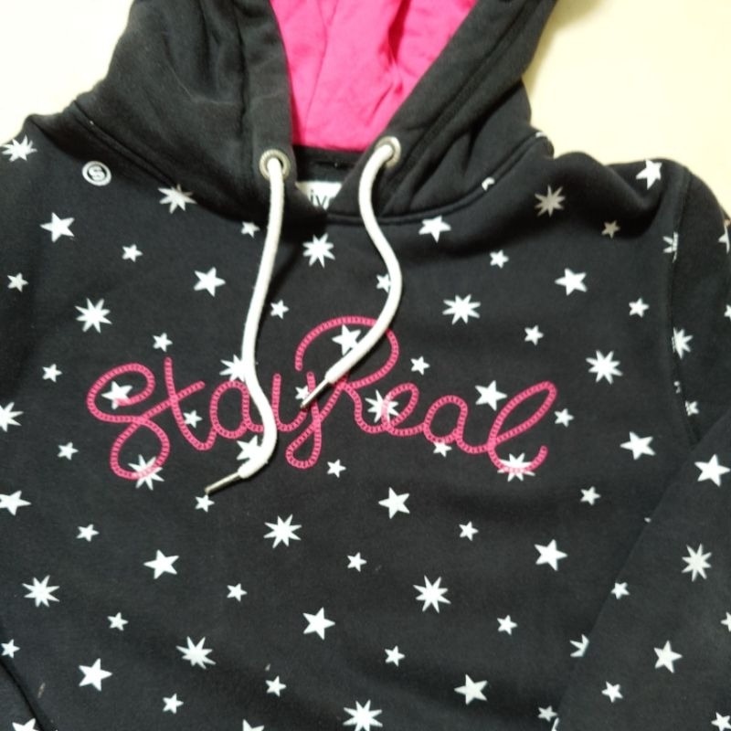 ✨二手出清✨Stayreal 燦爛星空帽T 黑標M 完美主義者請勿下單🙇‍♀️⛔-細節圖2