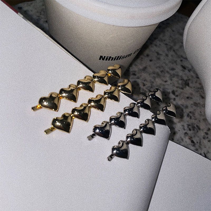 📦現貨24h出貨📦 金屬愛心瀏海夾-細節圖2