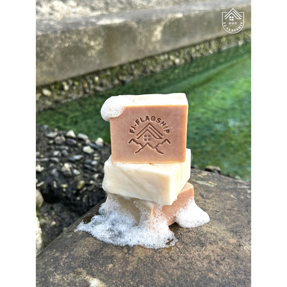 清涼時光 | 手工皂 (無精油款) 溫和去角質/沐浴潔顏/冷製手工皂/純天然肥皂-細節圖2