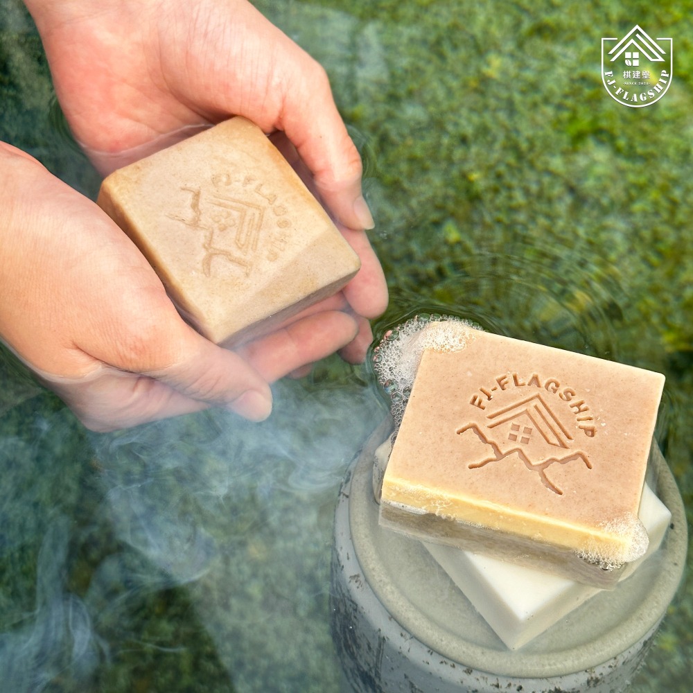 清涼時光 | 手工皂 (無精油款) 溫和去角質/沐浴潔顏/冷製手工皂/純天然肥皂-細節圖4