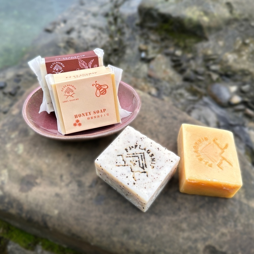 清涼時光 | 手工皂 (無精油款) 溫和去角質/沐浴潔顏/冷製手工皂/純天然肥皂-細節圖5