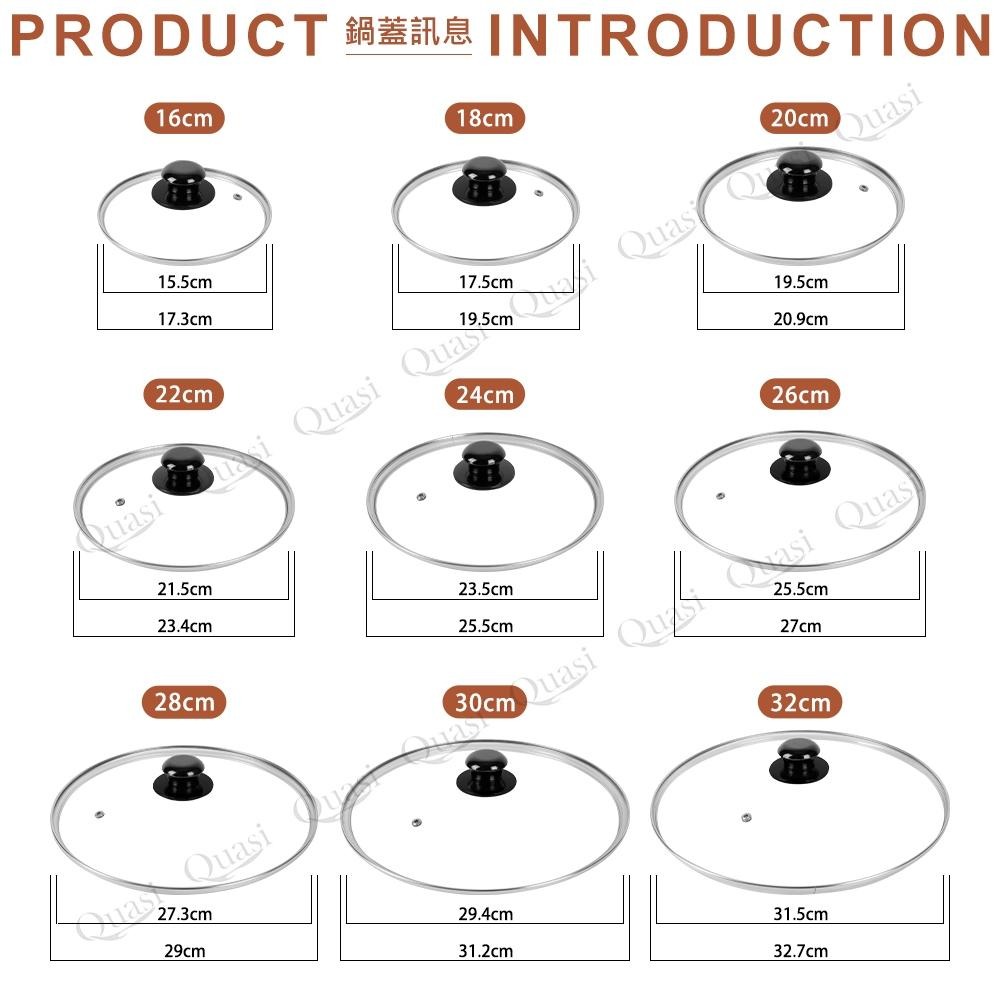 派肯生活【快速出貨】強化玻璃鍋蓋 各尺寸鍋蓋 透明鍋蓋 炒鍋鍋蓋 平底鍋鍋蓋-細節圖2