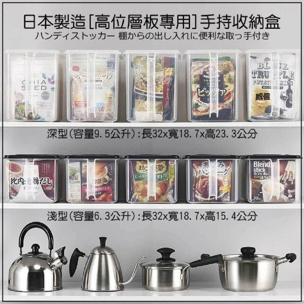 派肯生活【快速出貨】日本製Inomata 手把式儲物箱 冷藏收納盒 提把保鮮盒-細節圖3