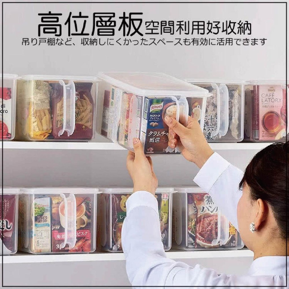 派肯生活【快速出貨】日本製Inomata 手把式儲物箱 冷藏收納盒 提把保鮮盒-細節圖6