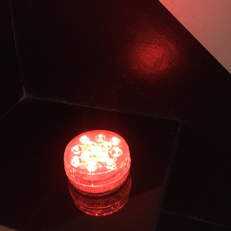 高亮度LED水族箱造景燈-氣氛燈-電池-水底燈-防水-RGB紅藍綠七彩自動變色-固定顏色-長距離遙控型-強力磁鐵-附吸盤