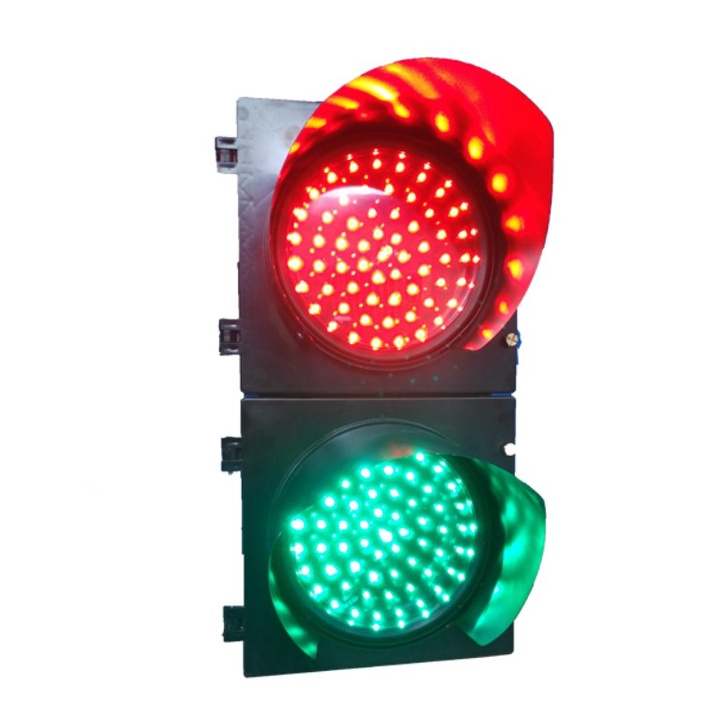 200mmLED交通信號燈-紅綠燈-停車場-施工-學校車道指示燈地下室車道指示燈可以自行設定紅燈變綠燈秒數110V12V