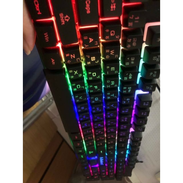[台灣現貨]蝰蛇KM320有線鍵盤 注音倉頡 機械式手感 懸浮鍵盤 LED背光 發光鍵盤 電競鍵盤 遊戲鍵盤 文書鍵盤-細節圖5