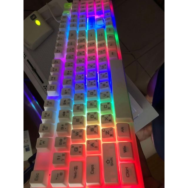 [台灣現貨]蝰蛇KM320有線鍵盤 注音倉頡 機械式手感 懸浮鍵盤 LED背光 發光鍵盤 電競鍵盤 遊戲鍵盤 文書鍵盤-細節圖6