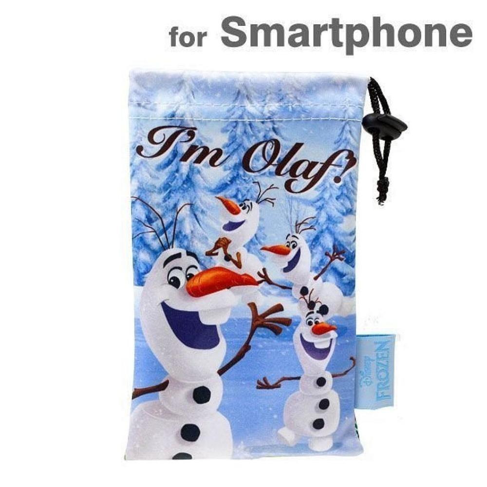日本進口  現貨 迪士尼 Disney 冰雪奇緣 Frozen 雪寶 Olaf 手機束口袋 賣場多款任選-細節圖2