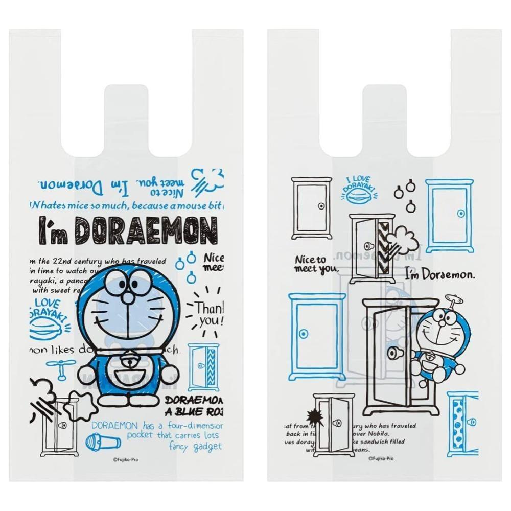 免運 現貨 日本進口 (特價)哆啦A夢 Doraemon 塑膠手提袋(RGBH2/M/10枚入) 賣場多款任選-細節圖2