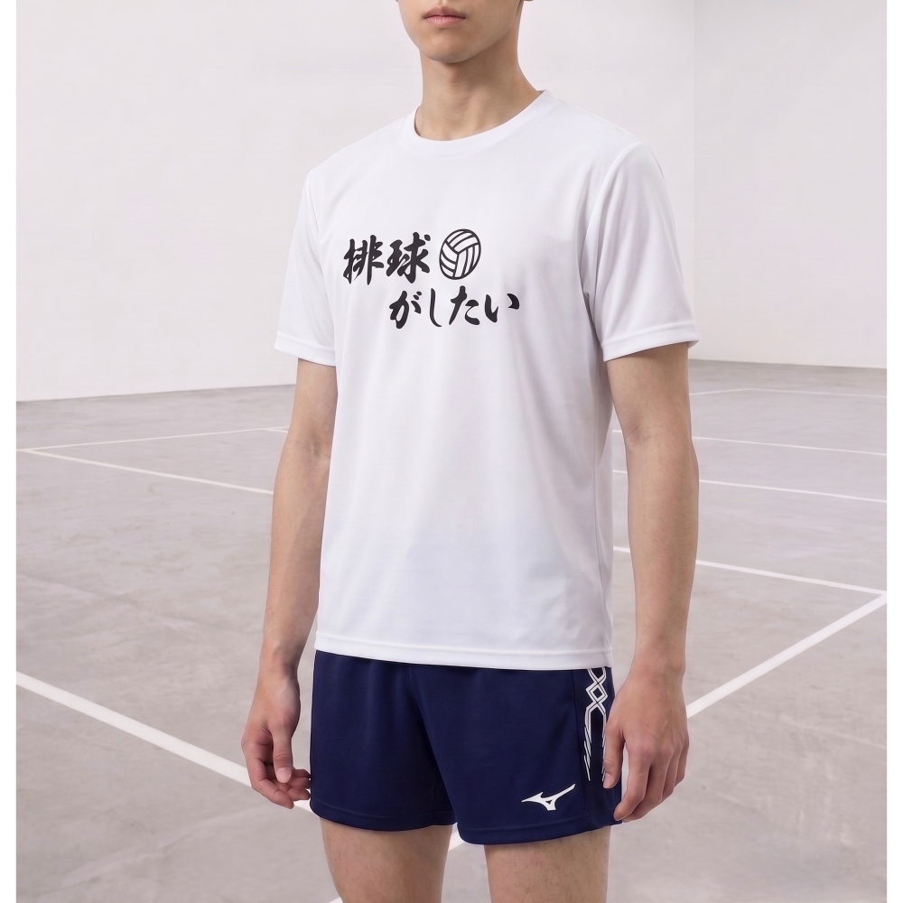 VolleyBa!! X USVT(學院運動品牌) 好想打球系列！ 排球衣 排球服 排汗短袖 排球短袖 運動短袖羽球服-細節圖2