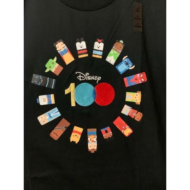 《YUEMOE》Disney 迪士尼 100週年紀念刺繡T 短袖 T恤 M-細節圖2