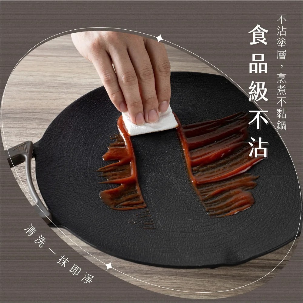 【KINYO】多功能 韓式 電烤盤 超薄不沾 烤盤 烤肉 30公分 BP-230 韓式超薄不沾電烤盤【蘑菇生活家電】-細節圖3