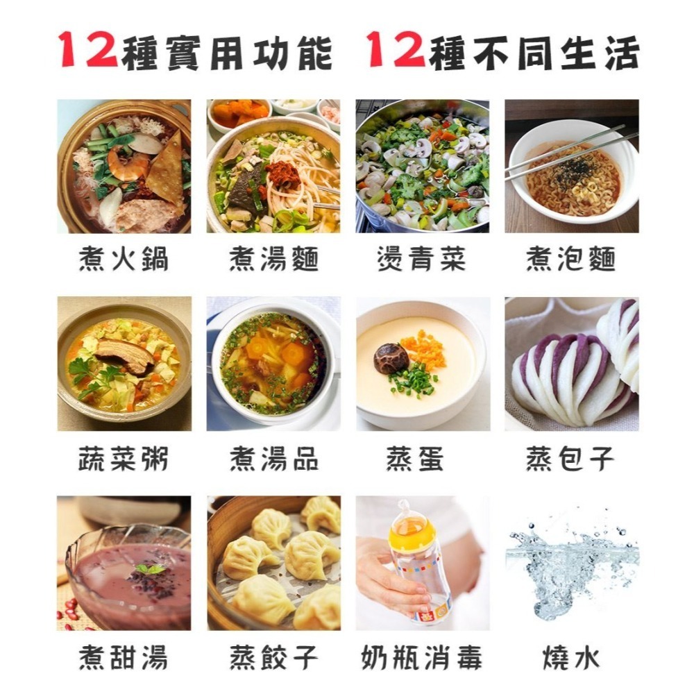 【晶工牌】2.2公升多功能不鏽鋼 美食鍋 快煮鍋 電火鍋 泡麵鍋 小火鍋 料理鍋 電碗JK-209【蘑菇生活家電】-細節圖6