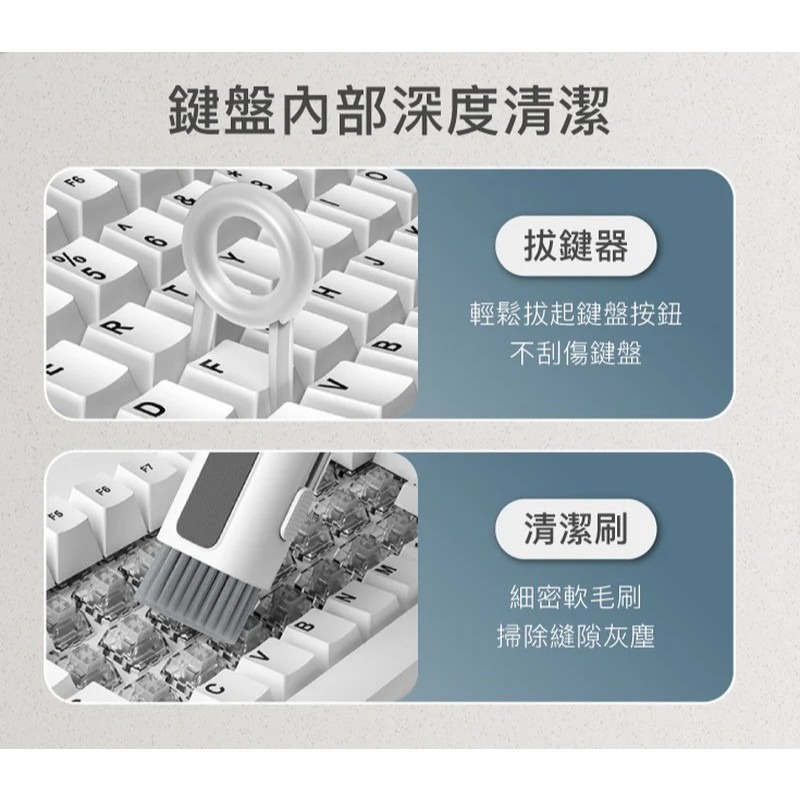 【POLYWELL】六合一多功能3C清潔組 耳機 手機 鍵盤 螢幕 插孔清潔 體積小重量輕 可隨身攜帶【蘑菇生活家電】-細節圖7