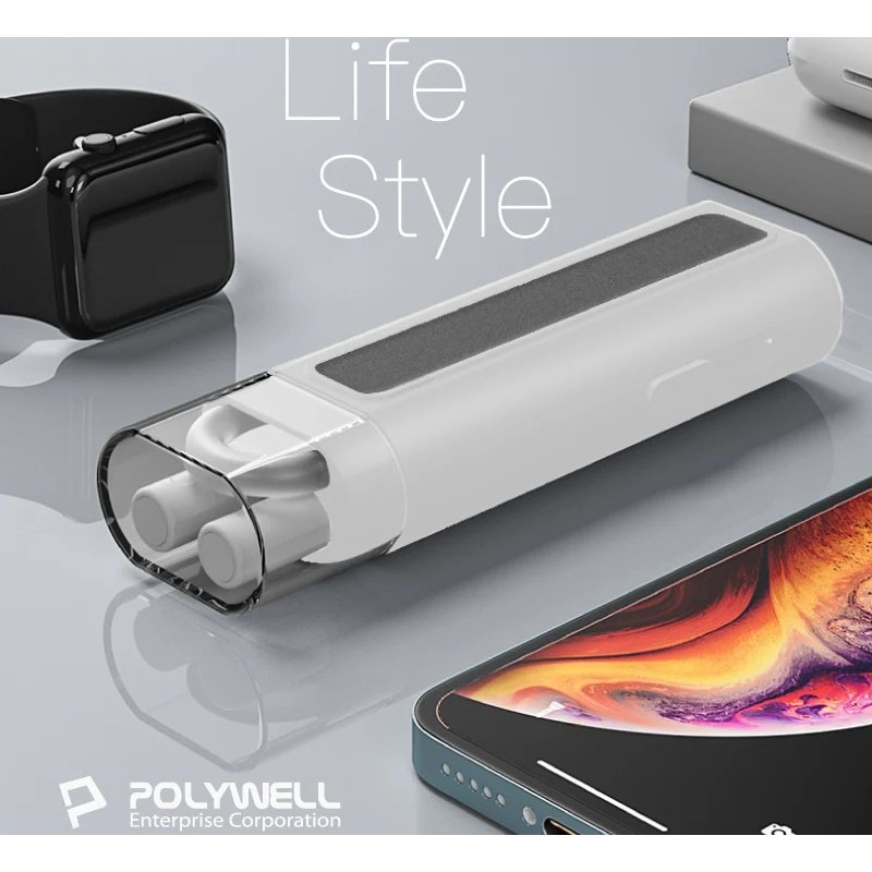 【POLYWELL】六合一多功能3C清潔組 耳機 手機 鍵盤 螢幕 插孔清潔 體積小重量輕 可隨身攜帶【蘑菇生活家電】-細節圖9