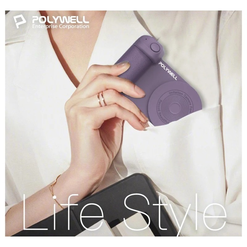 【POLYWELL】磁吸式藍牙相機手把 Magsafe 類相機握把 獨立拍照按鍵 TYPE-C 充電【蘑菇生活家電】-細節圖11