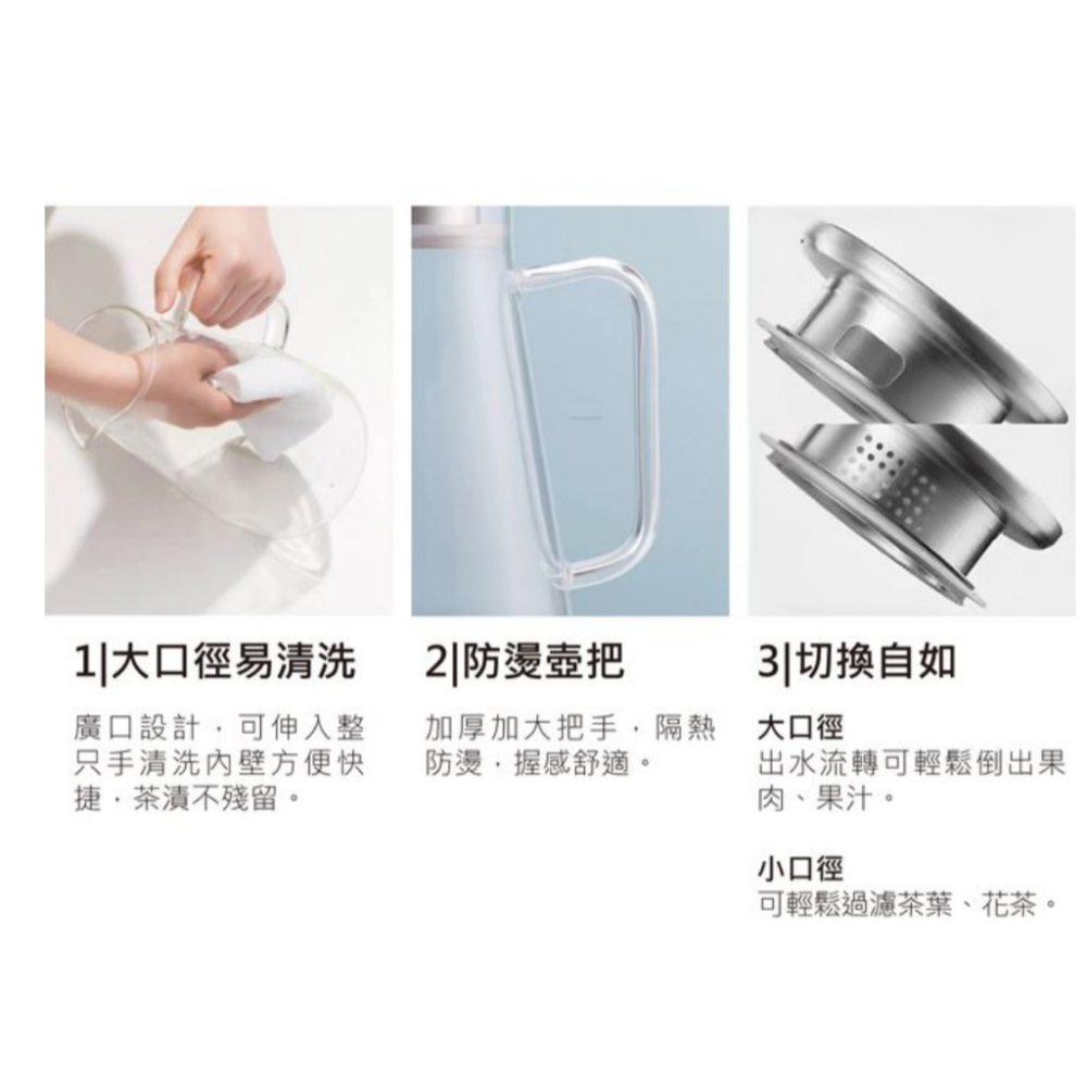 【So.home】高硼矽玻璃冷水壺 1600ML 玻璃冷水瓶 耐熱玻璃 耐熱冷水壺 1.6公升 不鏽鋼上蓋 細緻濾蓋-細節圖6