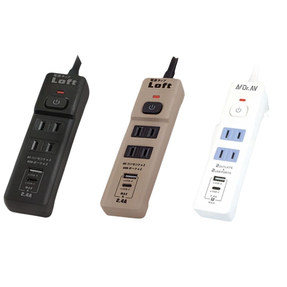 【聖岡科技】工業風 延長線 TX-722AC-4 2個 2P插座 USB充電孔 Type c充電 節電開關 蘑菇生活家電-細節圖2