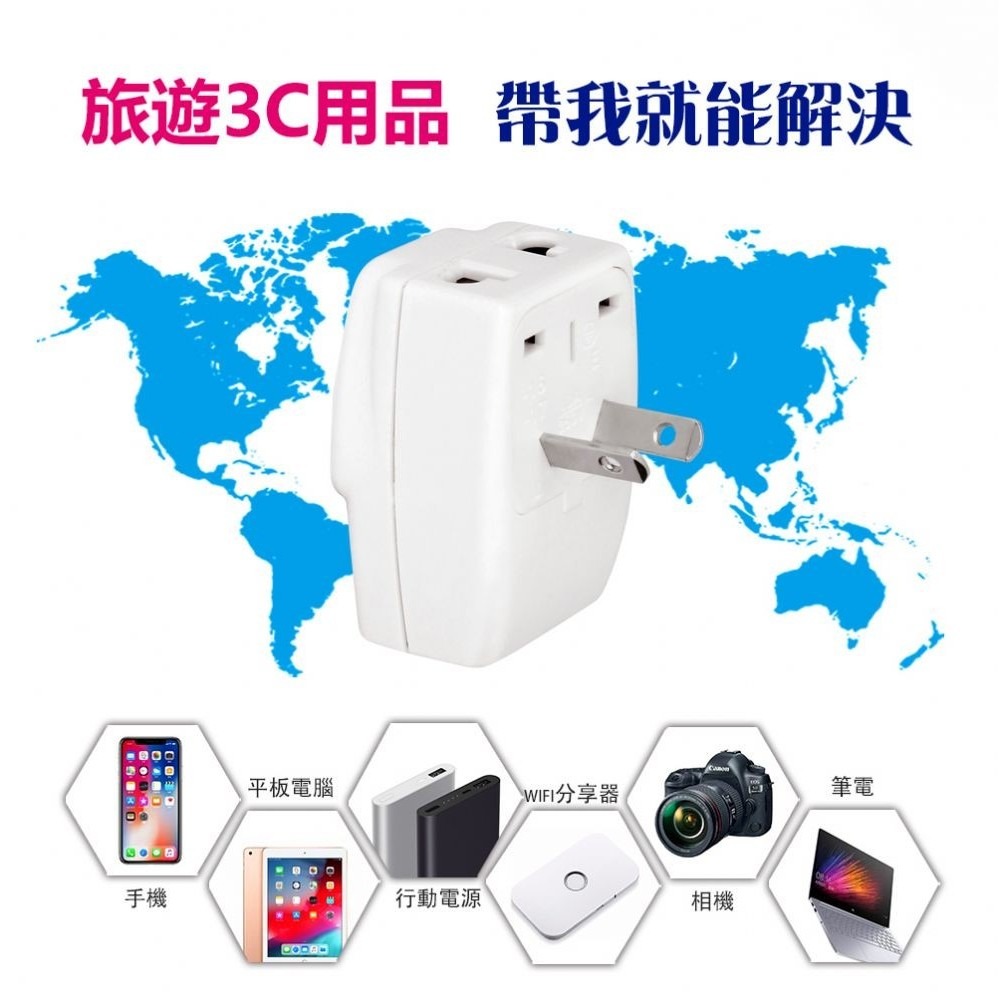 【聖岡】UTA-84 中國 紐西蘭 澳洲 阿根廷 八字 8字轉換插頭 轉換器 轉接頭 需另外搭配變壓器【蘑菇生活家電】-細節圖6