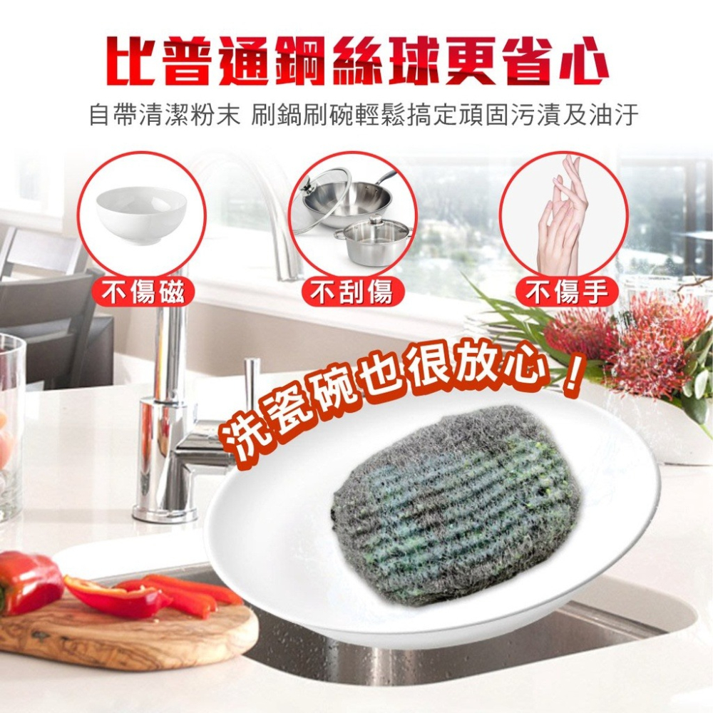 德國熱銷鋼絲皂 Profissimo 天然植物不鏽鋼羊毛皂刷 奈米去污神器 多功能鋼絲皂刷 菜瓜布 【蘑菇生活家電】-細節圖2
