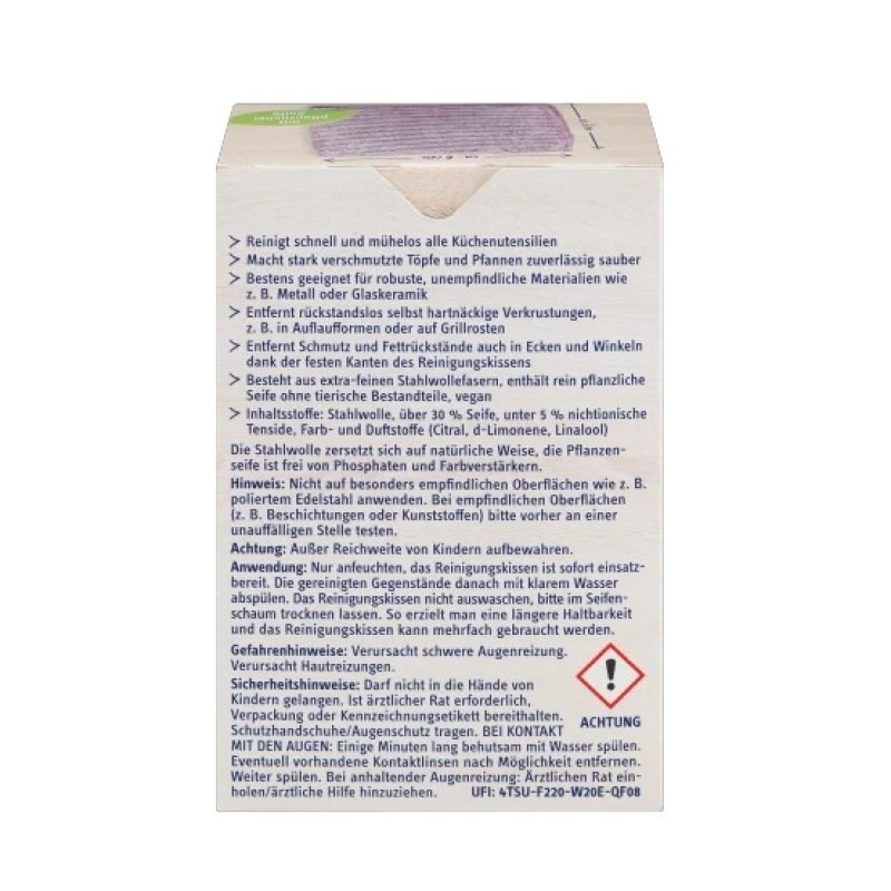 德國熱銷鋼絲皂 Profissimo 天然植物不鏽鋼羊毛皂刷 奈米去污神器 多功能鋼絲皂刷 菜瓜布 【蘑菇生活家電】-細節圖8