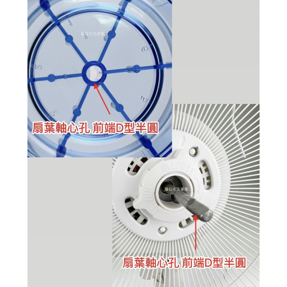 【電扇零件】 禾聯HAF-16SH510 HAF-16SH530 立扇專用 五葉式 扇葉 葉片 零件 【蘑菇生活家電】-細節圖5