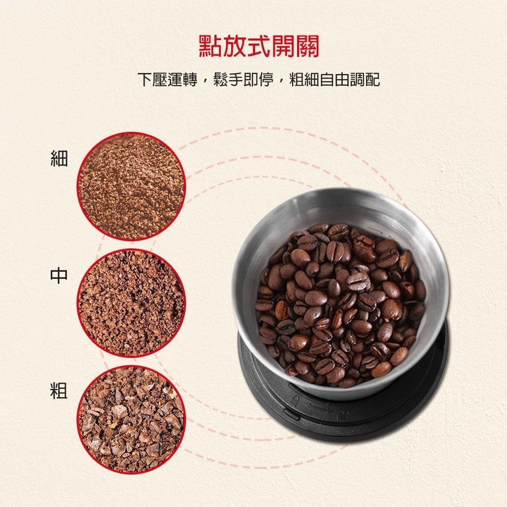 【Giaretti珈樂堤】多功能咖啡研磨機 GL-9237 磨豆機 雙杯 乾溼兩用 磨豆機 pl-9120【24小時出】-細節圖8