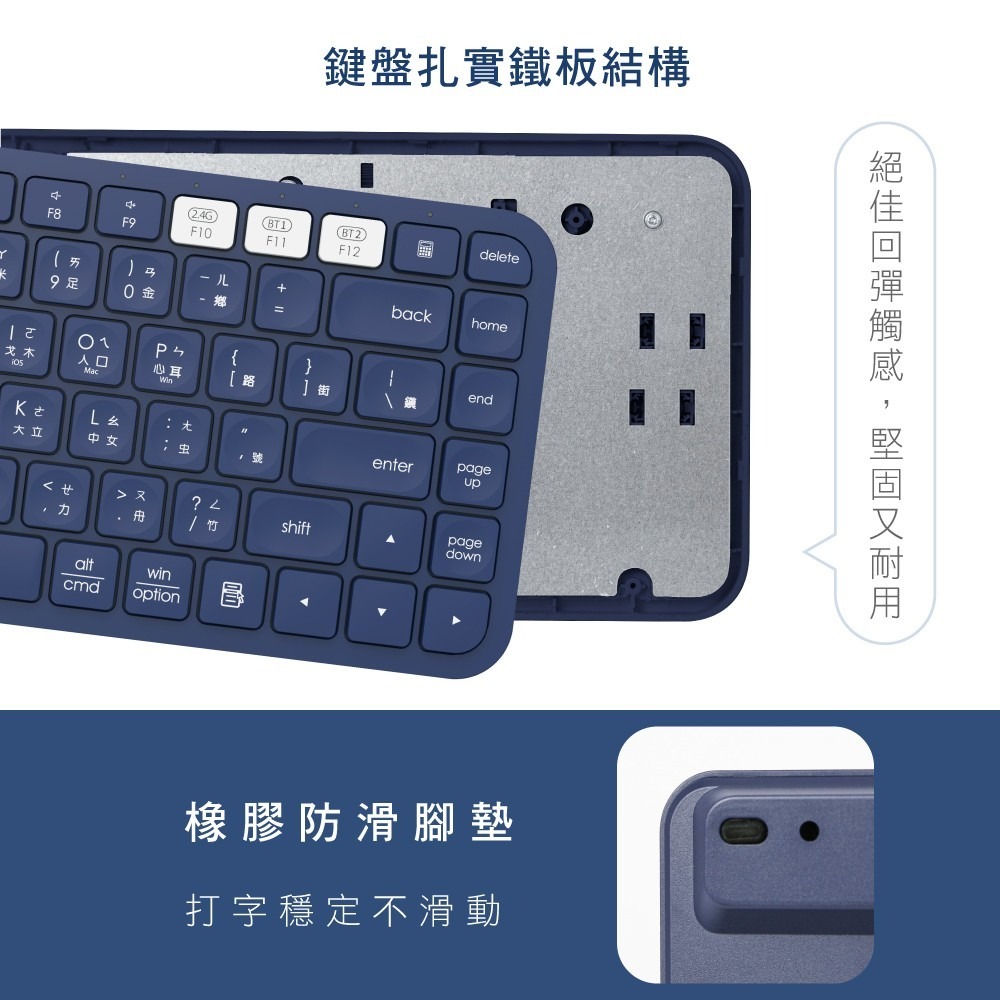 【KINYO】藍牙無線 雙模鍵盤 GKB-360 跨平台鍵盤 無線鍵盤 低噪音鍵盤 免驅動無線鍵盤【蘑菇生活家電】-細節圖6