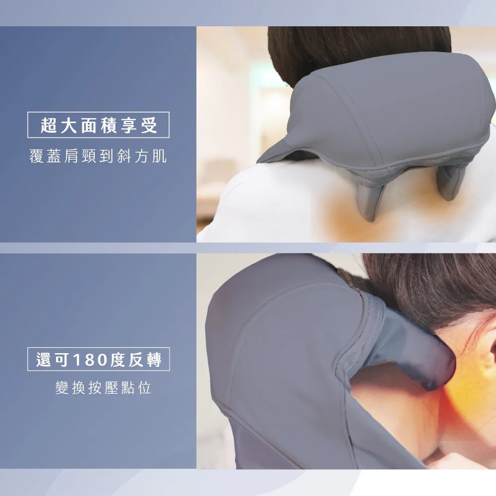【KINYO】免手持肩頸揉捏按摩器 MOM-113 6D按摩頭 仿真人手 按摩熱敷器 肩頸放鬆 斜方肌按摩 頸椎放鬆-細節圖5